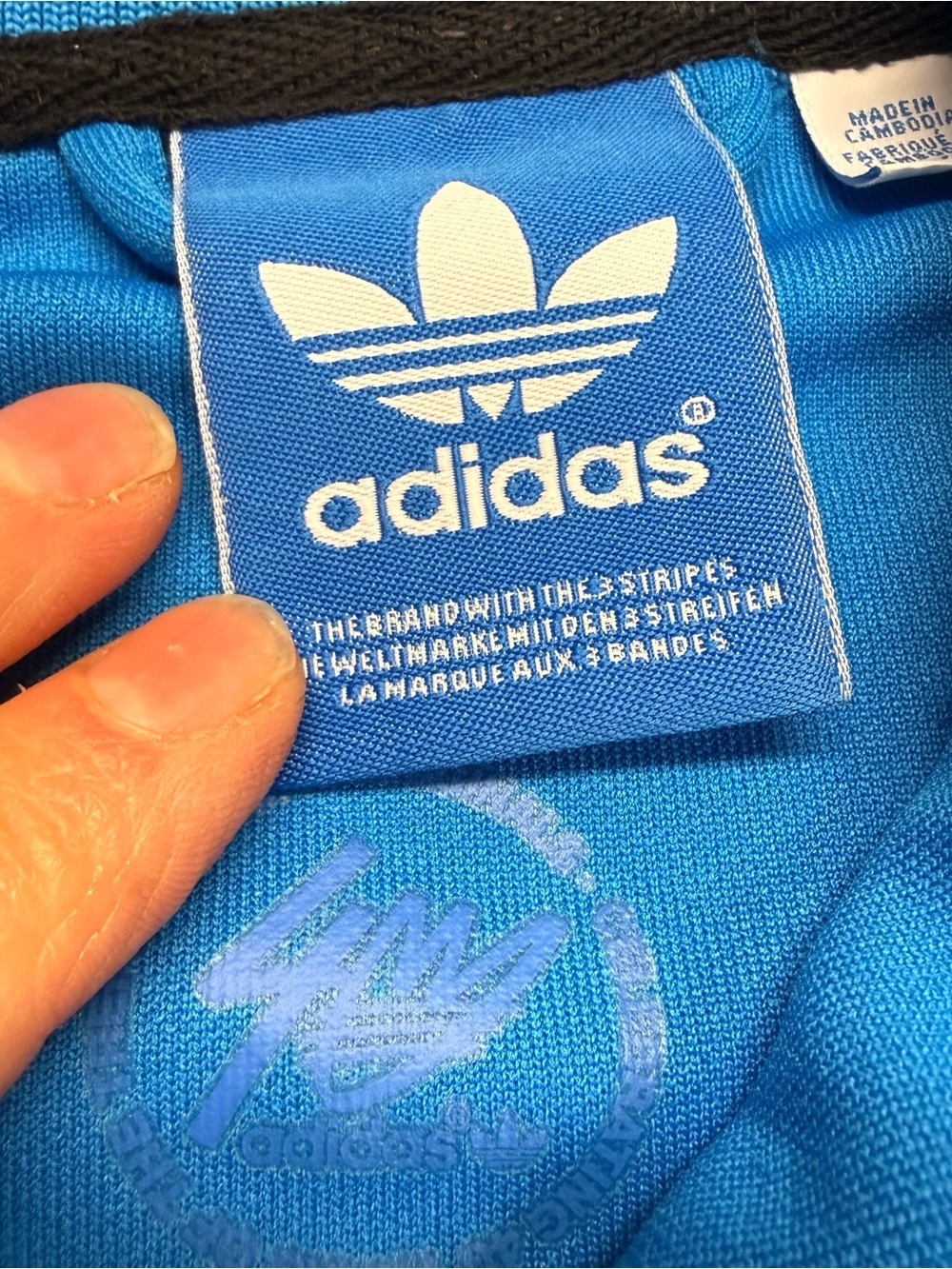 adidas Y2K Blue warm up jacket (2011) with White Trim - Picture 4 of 14